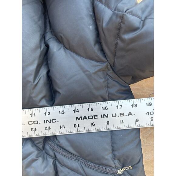 BOGNER Goose Down Filled Quilted Cropped Black Jacket Coat Womens size 12 M L - Picture 7 of 8